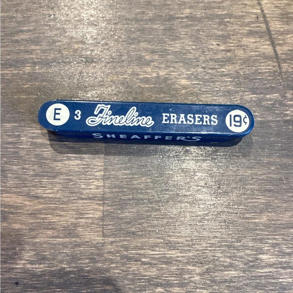Fineline Erasers in Blue Vintage